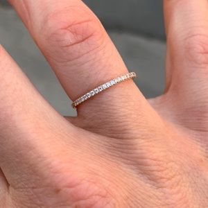Bony Levy Rose Gold Diamond Stackable Ring